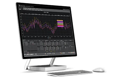 Sensorium DCIM Application on Computer Monitor
